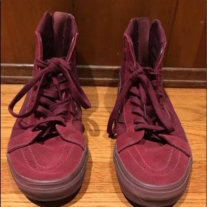 Burgundy Vans